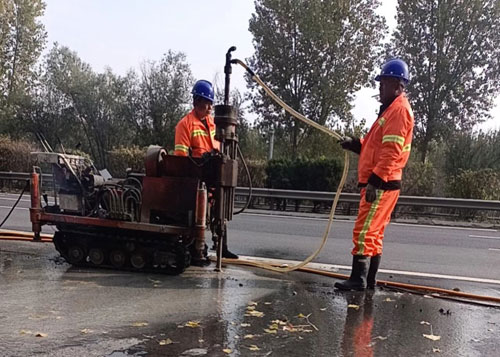波密高速公路下沉注浆加固